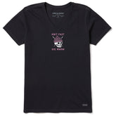 Women's Knit Fast Die Warm Skeleton Short Sleeve Vee