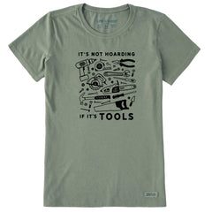 Women's It's Not Hoarding if it's Tools Short Sleeve Crusher Tee