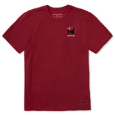 Men's Peace Cat Short Sleeve Crusher Tee