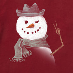 Men's Snowman Peace Sign Short Sleeve Crusher Tee
