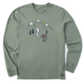 Men's Moose Snowboard Vista Long Sleeve Crusher Tee