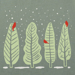 Women's Four Cardinal Trees Long Sleeve Crusher Tee