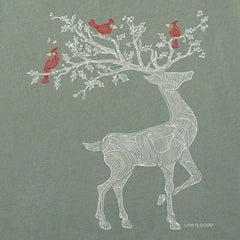 Women's Dear Cardinals Long Sleeve Crusher Tee