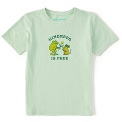 Kids Kindness is Free Frog Mouse Short Sleeve Crusher Tee
