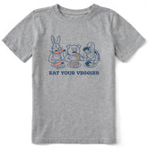 Kids Eat Your Veggies Animals Short Sleeve Crusher Tee