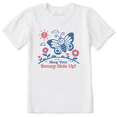 Kids Sunny Side Up Butterfly Short Sleeve Crusher Tee