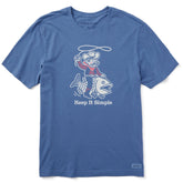 Men's Keep it Simple Cowboy Fish Short Sleeve Tee
