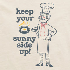 Men's Sunny Side Up Chef Short Sleeve Crusher Tee