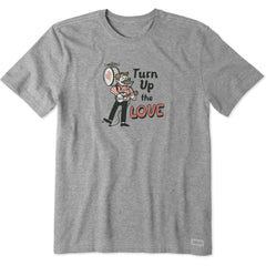 Men's Turn Up the Love One Man Band Short Sleeve Tee