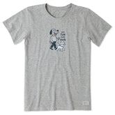 Women's Less Talk More Walk Dog and Cat Short Sleeve Tee