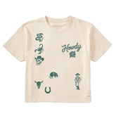 Women's Cowboy Medley Short Sleeve Crusher Boxy Tee