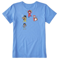 Women's Come Together Right Meow Cats Short Sleeve Tee