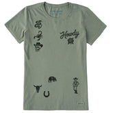 Women's Cowboy Medley Short Sleeve Crusher Tee