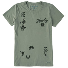 Women's Cowboy Medley Short Sleeve Crusher Tee