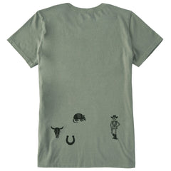 Women's Cowboy Medley Short Sleeve Crusher Tee