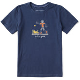 Kids Jake and Rocket Skating Short Sleeve Crusher Tee