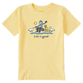 Kids Jake and Rocket Ducks Short Sleeve Crusher Tee