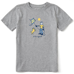 Kids Jake and Rocket Kite Short Sleeve Crusher Tee