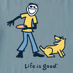 Men's Jake and Rocket Frisbee Short Sleeve Crusher Tee
