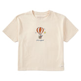 Women's Jake and Rocket Balloon Short Sleeve Crusher Boxy Tee
