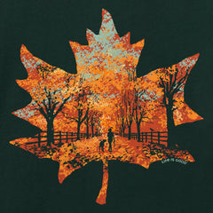 Women's Leaf Your Worries Behind Long Sleeve Crusher Tee