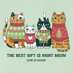 Kids The Best Gift is Right Meow Short Sleeve Crusher Tee