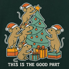 Kids This is the Good Part Mice Long Sleeve Crusher Tee