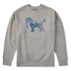 Adult Unisex Macro Micro Dogscape Every Wear Crew Sweatshirt