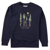 Adult Unisex Life is Good Among the Trees Every Wear Crew Sweatshirt