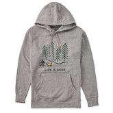 Adult Unisex Hiking through the Woods Every Wear Hoodie Sweatshirt