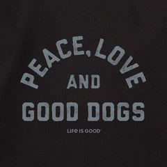 Adult Unisex Peace Love and Good Dogs Every Wear Hoodie Sweatshirt