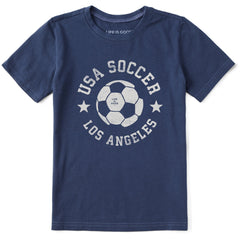 Kids USA Soccer Los Angeles Short Sleeve Crusher Tee