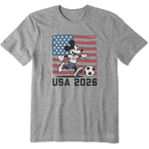 Men's Steamboat Willie Soccer Short Sleeve Tee