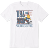 Men's Winnie World Soccer Short Sleeve Tee