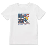 Toddler Winnie World Soccer Short Sleeve Crusher Tee