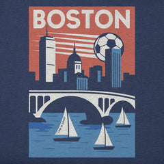 Toddler Boston Soccer Short Sleeve Crusher Tee