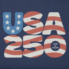 Toddler USA 250 Short Sleeve Crusher Tee