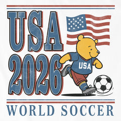 Men's Winnie World Soccer Short Sleeve Tee