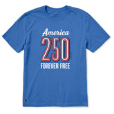 Men's America 250 Forever Free Short Sleeve Crusher Tee