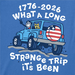 Men's What a Long Strange USA Trip Short Sleeve Crusher Tee