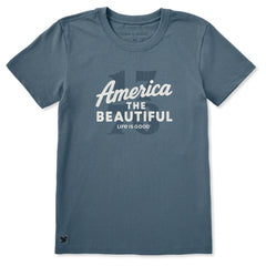 Women's America the Beautiful 1776 Short Sleeve Crusher Tee