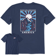 Men's Keep on Shining America Short Sleeve Tee