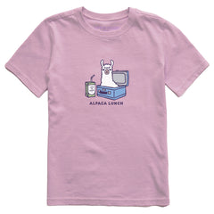 Kids Alpaca Lunch Short Sleeve Crusher Tee
