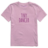 Kids Tiny Dancer Text Short Sleeve Crusher Tee