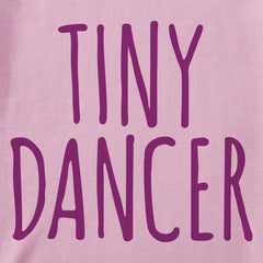 Kids Tiny Dancer Text Short Sleeve Crusher Tee