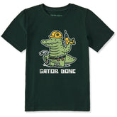 Kids Gator Done Short Sleeve Crusher Tee
