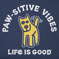 Kids Paw-sitive Vibes Short Sleeve Crusher Tee