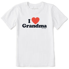 Kids I Heart Grandma Short Sleeve Crusher Tee