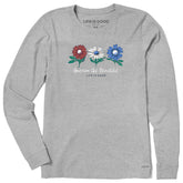 Women's America the Beautiful Daisies Long Sleeve Crusher-LITE Tee