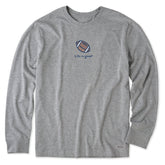 Men's Football Icon Long Sleeve Crusher-LITE Tee